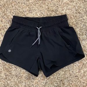 Athleta Girl All Play 3 inch shorts in black size Medium (8-10)